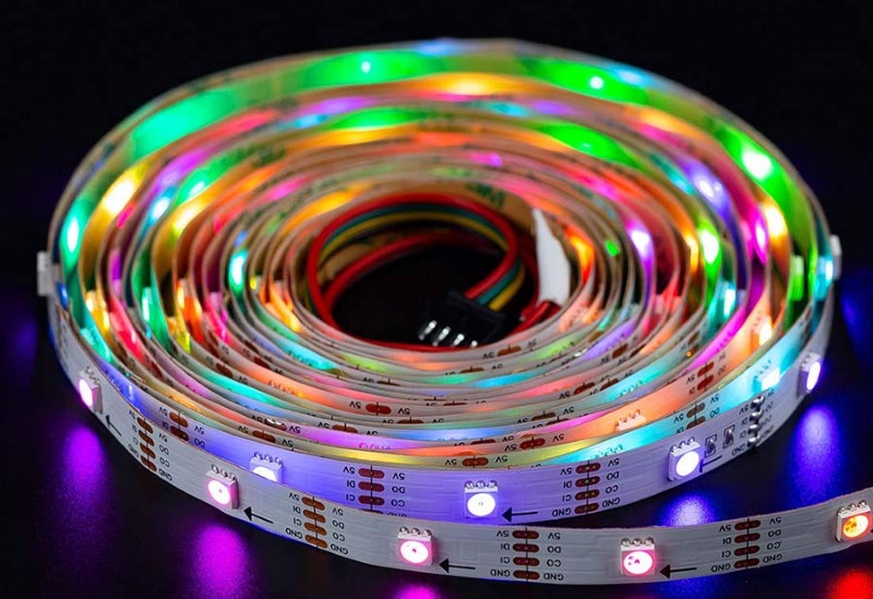 Neo Pixel WS2812B Digital RGB LED Strip, 5V