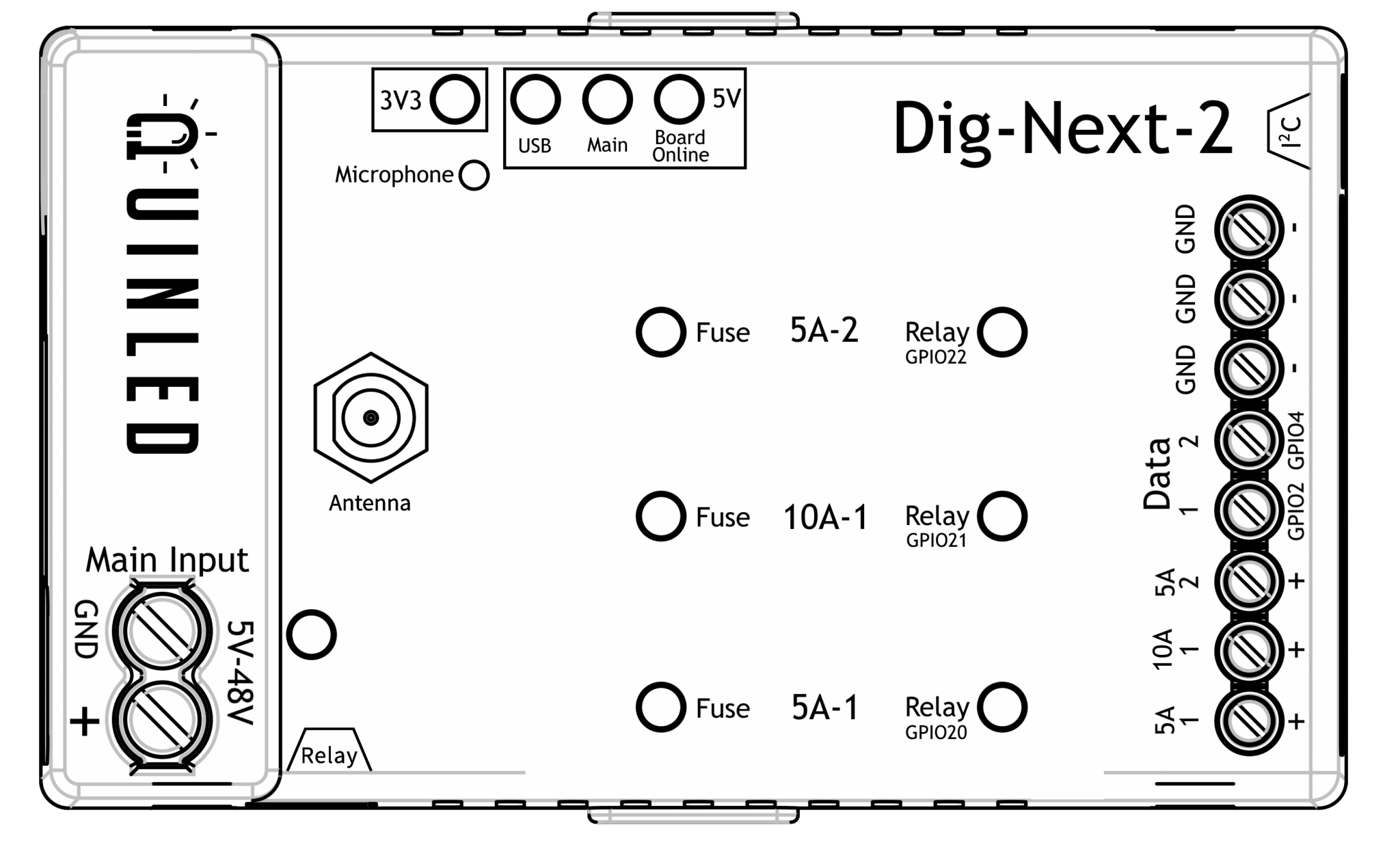 Pin Block Dig Daitle QuinLED Dig-Next-2 Pinout Guide (All Pins & Ports)